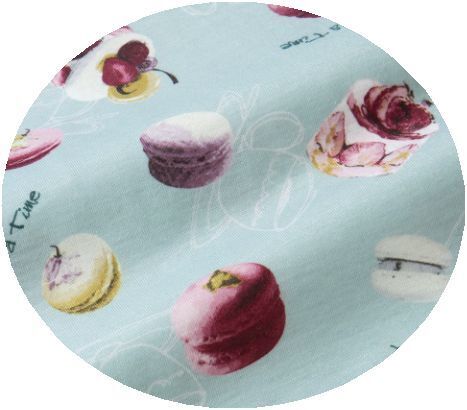 ❝ふんわりやわらか❞のあのスイーツがおうち時間を楽しむウェアに！人気の「Tuché」スイーツファブリックシリーズに、マカロン登場！