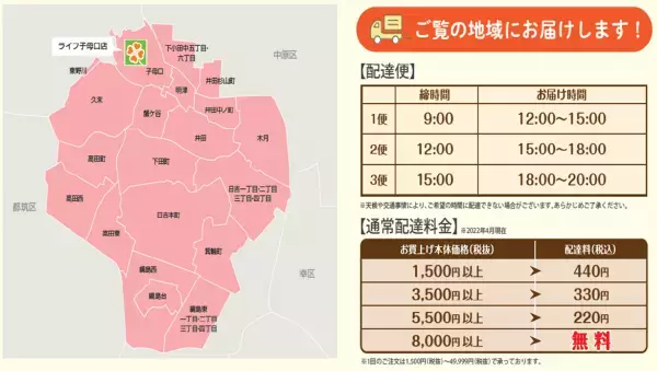 「ライフ子母口店」でネットスーパーサービスを開始