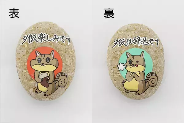 家庭で使えるオクストン【夕飯楽しみリス(両面タイプ)】の紹介