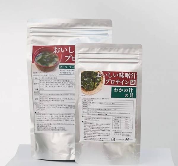 高齢者の健康を支える 「おいしい味噌汁プロテイン」5月7日（土）より販売開始 。不足しがちなたんぱく質を簡単補給！