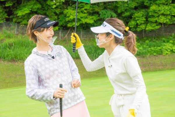 黄色のグローブを身に着け、神田愛花1年振りに再戦！「ゴルフ女子 ヒロインバトル」6月5日（日）夕方6時30分 BS12で放送！