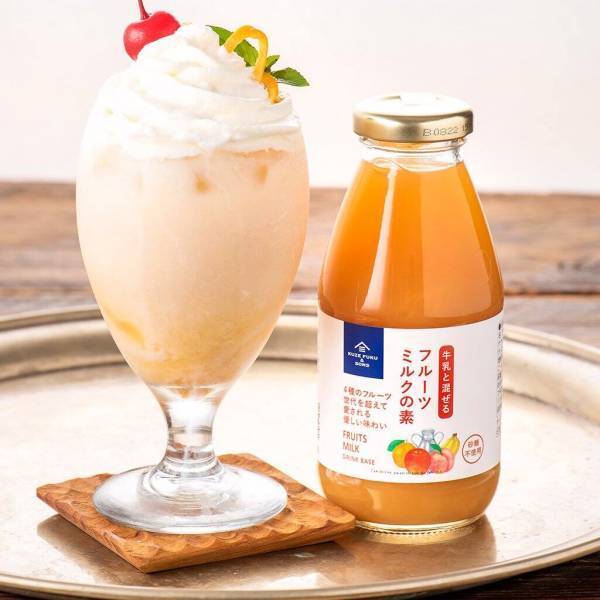 【サンクゼール・久世福商店】「牛乳と混ぜる　フルーツミルクの素」が新発売
