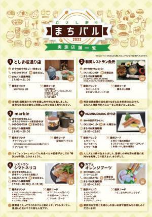 明日7月7日からついに開催！府中のまちなかの飲食店をおトクに回ろう！むさし府中まちバル2022夏