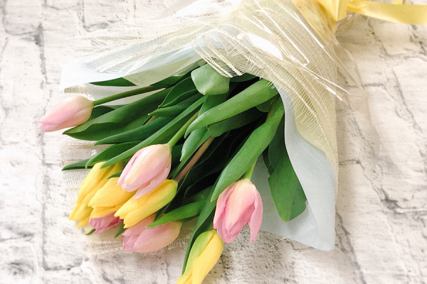 チューリップの一大産地新潟県から、可愛い花束をお届け 産地直送通販サイト「ＪＡタウン」で新潟県産チューリップ花束が販売開始！