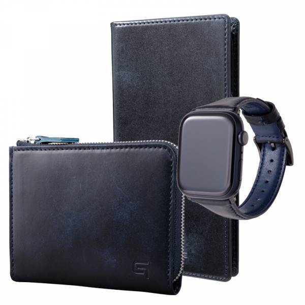 職人の手作業で染色された独特のマーブル模様が魅力あふれるイタリア“イルチア社”ミュージアムカーフ使用 Apple Watchバンド発売【GRAMAS】