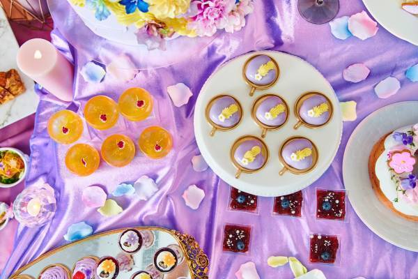 仙台に初登場！デザートブッフェ『ラプンツェルのフラワースイーツパーティー』色とりどりの花々を表現したキュートなスイーツや軽食20種類以上が食べ放題