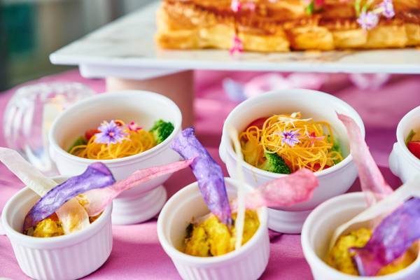 仙台に初登場！デザートブッフェ『ラプンツェルのフラワースイーツパーティー』色とりどりの花々を表現したキュートなスイーツや軽食20種類以上が食べ放題