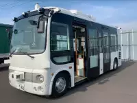 バス型の自動運転車両を使った実証実験を実施！