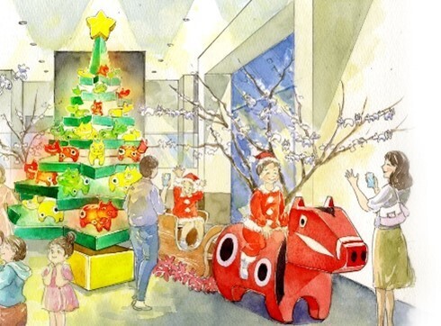 【磐梯山温泉ホテル】会津の郷土玩具「赤べこ」をテーマにした「赤べこクリスマス」開催 ～「べこジェニック」なクリスマス装飾や赤べこケーキを提供～｜期間：2022年12月17日～25日