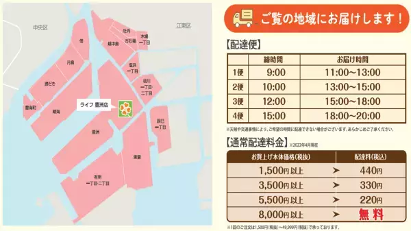 今話題の最新店舗「ライフ豊洲店」でネットスーパーサービスを開始