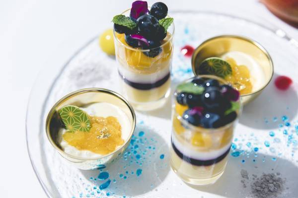 【ダーワ・悠洛 京都】 Perrierモクテルと共に、南国フルーツのスイーツを 　「Summer Afternoon Tea Set with Perrier」販売