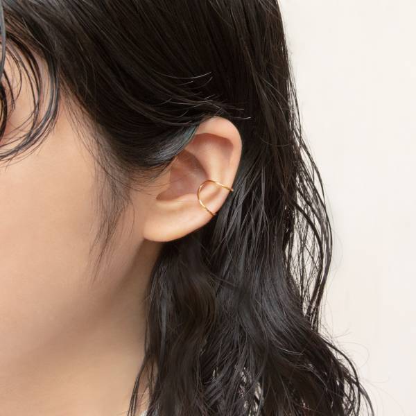 ケイウノ　イヤーカフを新発売 シンプルなフープデザイン2サイズ＆ダブルラインの全3型 そのままでもアレンジも楽しめるジュエリー