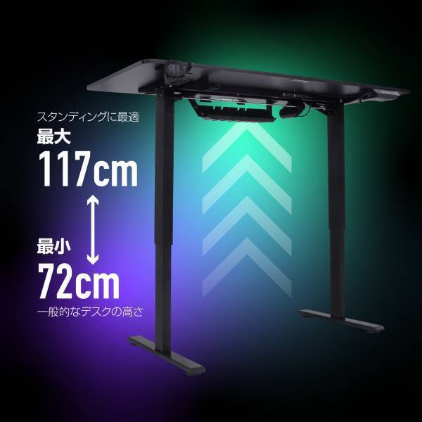 【新商品】プロゲーマー監修にて開発された、高品質の電動昇降式ゲーミングデスクと専用デスクマットを新発売！！