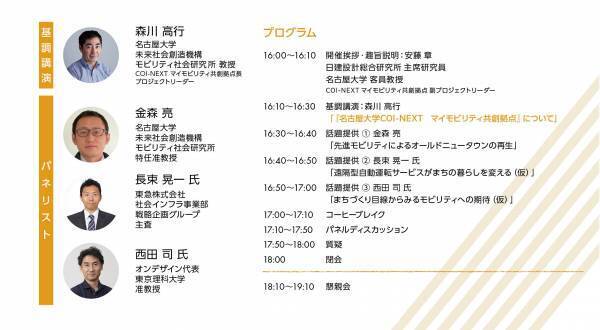 第1回モビまち研シンポジウム「先進的モビリティを活用したまちづくり」の開催