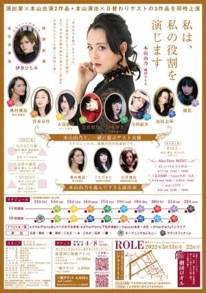 女性キャストのみの表現団体 劇団ロオル10周年企画第一弾　演出家3人をゲストに迎えたひとり芝居『ROLE』上演決定　カンフェティでチケット発売