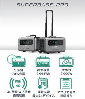 【アウトドアや停電対策に】高機能ポータブル電源 『SuperBase Pro』 蔦屋家電＋で実機展示