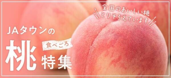 あなたにピッタリの桃が見つかる！ 産地直送通販サイト「ＪＡタウン」で桃の特集ページ「食べごろ桃特集」をオープン