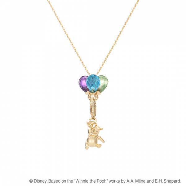 【ディズニー】 『くまのプーさん』の世界観溢れるジュエリー3種類 ネックレス・ペンダントトップ・フォークリング 8/3 はちみつの日に新発売
