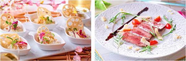 春の花を愛でる眼福、春の美味しさを食す口福。春の風に誘われて訪れたい 大江戸温泉物語 山あいの宿で3月1日、春のまんぞくバイキングスタート！