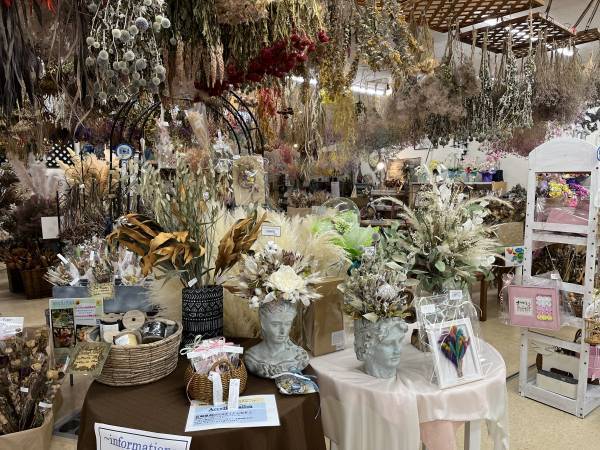 宮崎県都城市の園芸店「サンパーク都城」広々としたドライフラワーエリアが出現