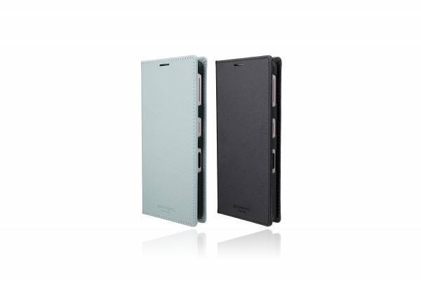 【AQUOS Sense7専用】GRAMAS COLORSからシンプルで使いやすい サフィアーノ調PUレザー使用の手帳型ケース発売