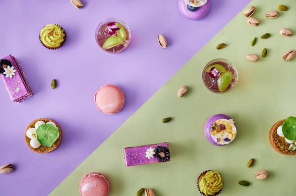 【横浜】トレンドカラーの‟パープル”と秋に旬を迎える ナッツの女王‟ピスタチオ”を取り入れたスイーツが登場！ 『パステルカラーアフタヌーンティー～パープル＆ピスタチオ～』