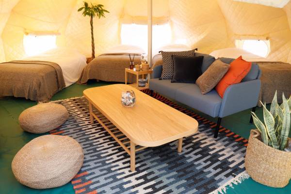 【瀬戸内温泉たまの湯】グランピングサイトを新たにオープン【2022.4.28】