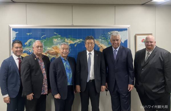 ハワイ州知事、代表団を率いて来日