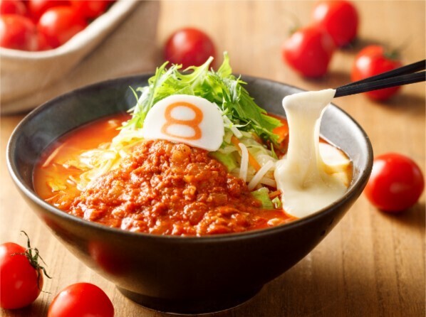 ８番らーめん人気メニュー「野菜トマトらーめん」を 8月19日より期間限定販売！