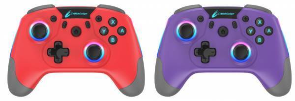 人気の本格派ゲーミングコントローラーとセミハードケースの新色「緋色」「菫色」が数量限定で新登場！