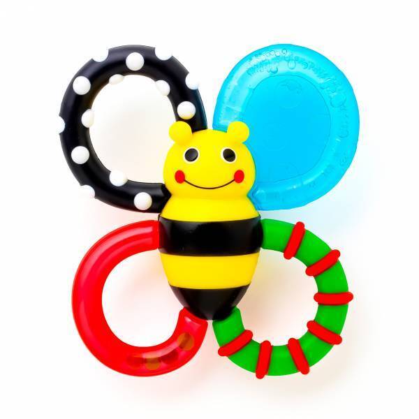 赤ちゃんの五感を刺激する【限定カミカミみつばちとタオルつき】Sassyのにこにこギフトセット、2月10日新発売