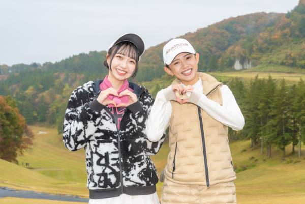 雨の中でもキュートな笑顔！ シンガーソングライター・モデルのchayが2回目の登場！「ゴルフ女子 ヒロインバトル」2023年1月1日（日）夕方6時30分～ BS12で放送！