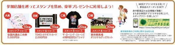 府中市内33店舗/施設をお得に回ろう！クーポン＆スタンプラリーキャンペーン！