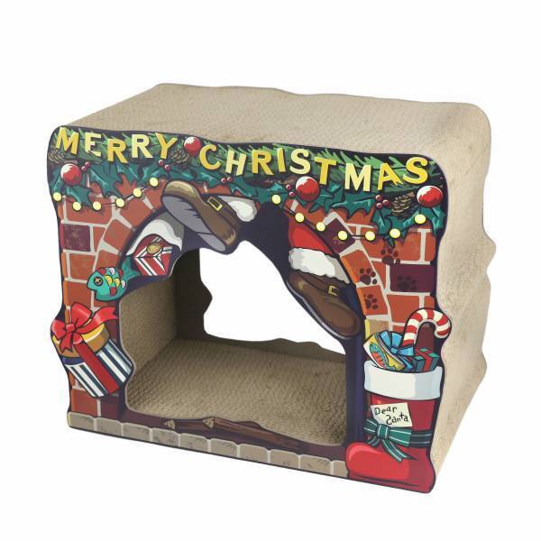 SNSで絶大な人気を誇るペットグッズ「爪とぎ」シリーズ数量限定の新作『クリスマスハウス』が登場！オンラインストア先行10％オフで本日発売！