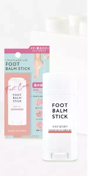 韓国生まれのスティックバーム。削らないかかとケア「フットバームスティック」発売