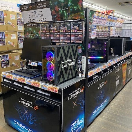 パソコン工房 全店で2022年6月より 「LEVEL∞ コラボゲーミングPC体験ブース」を展開！ 人気のコラボゲーミングPCが体験できます！