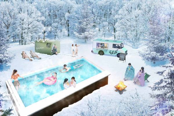 【BEB5沖縄瀬良垣】「ホットプール」オープニングイベント実施のご報告 〜冬なのにナイトプールをテーマにホットな時間過ごす〜