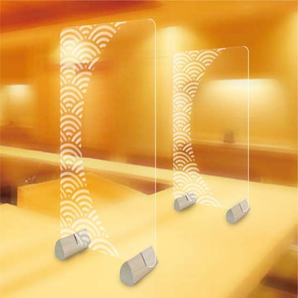 高級料亭や割烹料理店に。木製足アクリルパーテーションを6月にBASEで販売開始