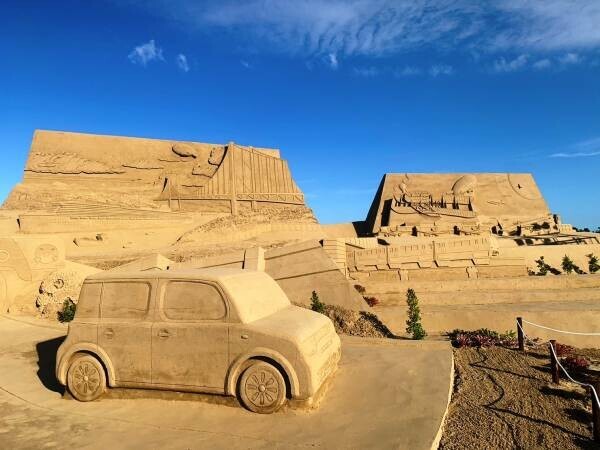 福岡県の芦屋町、３年ぶりにあしや砂像展2022開催！ 国内外のプロ彫刻家が作る砂の彫刻の芸術展示イベントを １１月１３日まで開催中!