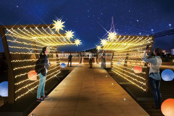 12/1（木）より開催！ 「LIBER'S Illumination -Share your Happiness -」登場！ ロビーには高さ約5mのゴージャスなクリスマスツリーも。