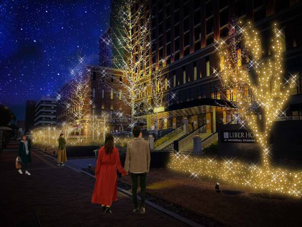 12/1（木）より開催！ 「LIBER'S Illumination -Share your Happiness -」登場！ ロビーには高さ約5mのゴージャスなクリスマスツリーも。