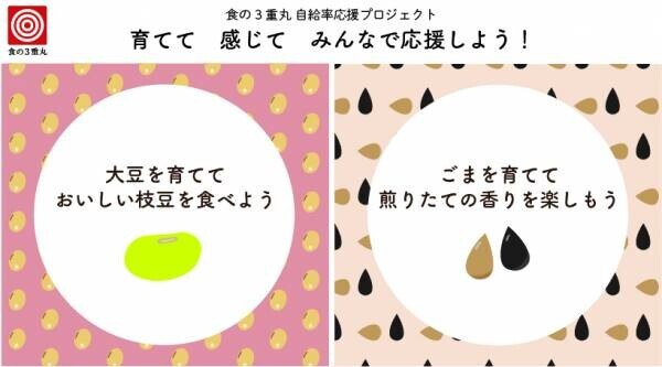 【参加者募集】食の３重丸 第3回自給率応援プロジェクト「大豆やごまを育てて 食料自給の大切さを考えよう」