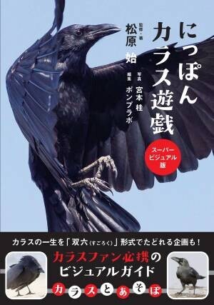 多彩なしぐさと表情にカラス愛がとまらない！！新刊『にっぽんカラス遊戯 スーパービジュアル版』5月6日発売！