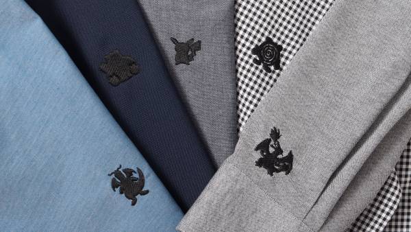 ポケモンシャツにポケモンのシルエット刺繍が新登場！シャツ生地のラインナップも豊富に！