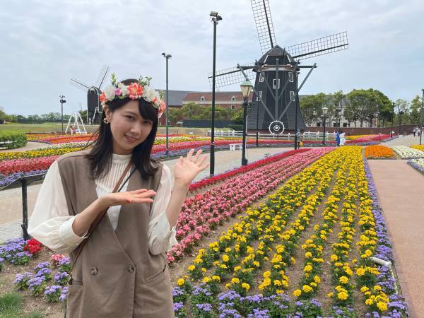 永島聖羅が季節の花咲き誇るハウステンボスを満喫！「NEXT TRIP ～花と歴史の長崎旅・前編～」6月23日(木)よる9時からBS12で放送！