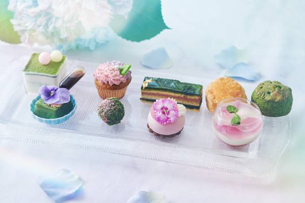 『紫陽花＆抹茶アフタヌーンティー』雨露にきらめく“紫陽花”イメージの和洋折衷スイーツを横浜、大宮にて限定販売