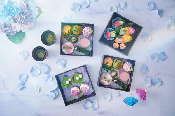 『紫陽花＆抹茶アフタヌーンティー』雨露にきらめく“紫陽花”イメージの和洋折衷スイーツを横浜、大宮にて限定販売