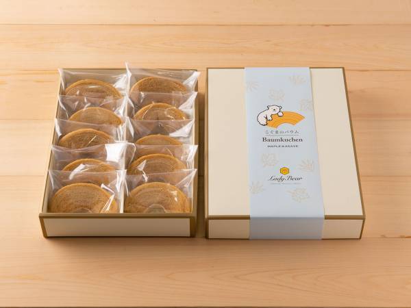 【東京土産】本物のメープル香る、国産小麦のバウムクーヘン「こぐまのバウム」が今夏新登場！【自然派スイーツショップQBGレディベア】