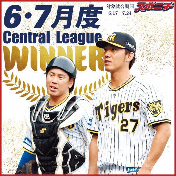 【6・7月度】DAZN月間バッテリー賞　阪神・伊藤将司投手＆梅野隆太郎捕手、オリックス・山本由伸投手＆若月健矢捕手が受賞
