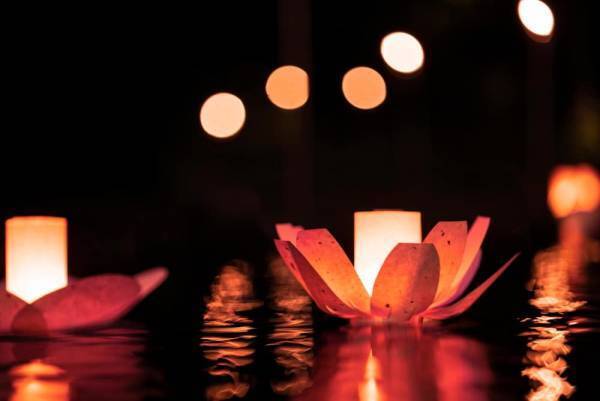 【星のや軽井沢】約300個の花行燈が灯る幻想的な空間で、春の到来を寿ぐ催し「軽井沢 花の宴」開催～幻想的な情景を一望しながら味わう特別夕食が初登場～｜期間：2023年3月1日～4月28日